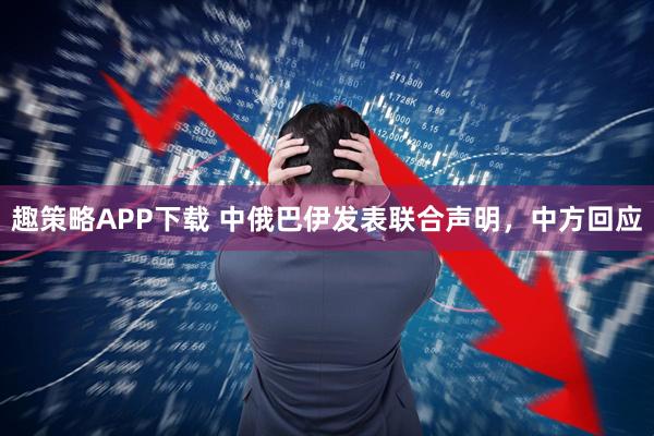 趣策略APP下载 中俄巴伊发表联合声明，中方回应